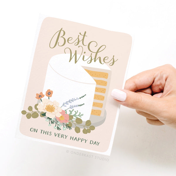 BEST WISHES CAKE CARD