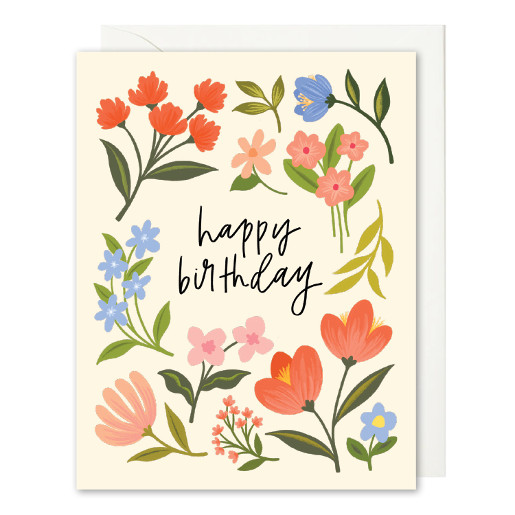 HAPPY BIRTHDAY WILDFLOWERS CARD