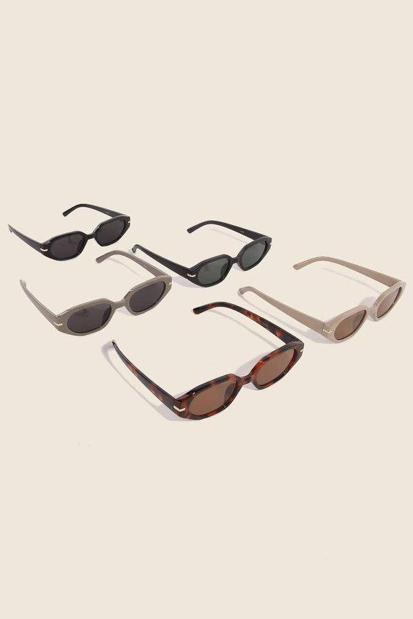 OVAL ACETATE SUNGLASSES