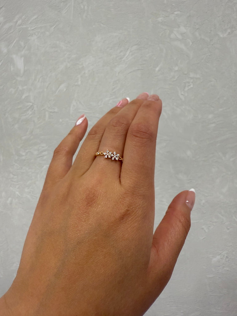 GOLD PLATED ON BRASS RING