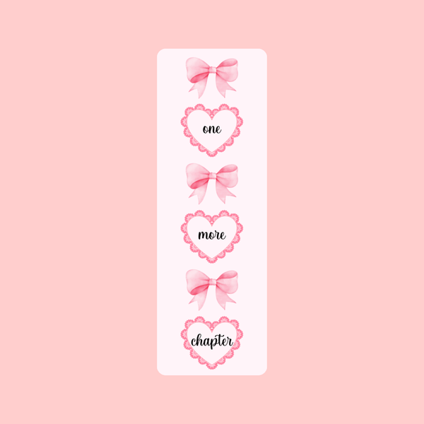 ONE MORE CHAPTER COQUETTE BOOKMARK