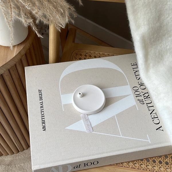 MINIMALIST INCENSE STICK HOLDER - WHITE