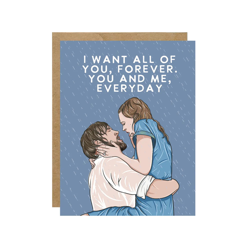 NOTEBOOK I WANT YOU FOREVER CARD