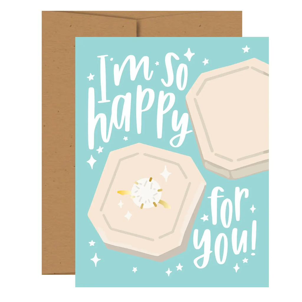 SO HAPPY FOR YOU RING ENGAGEMENT CARD