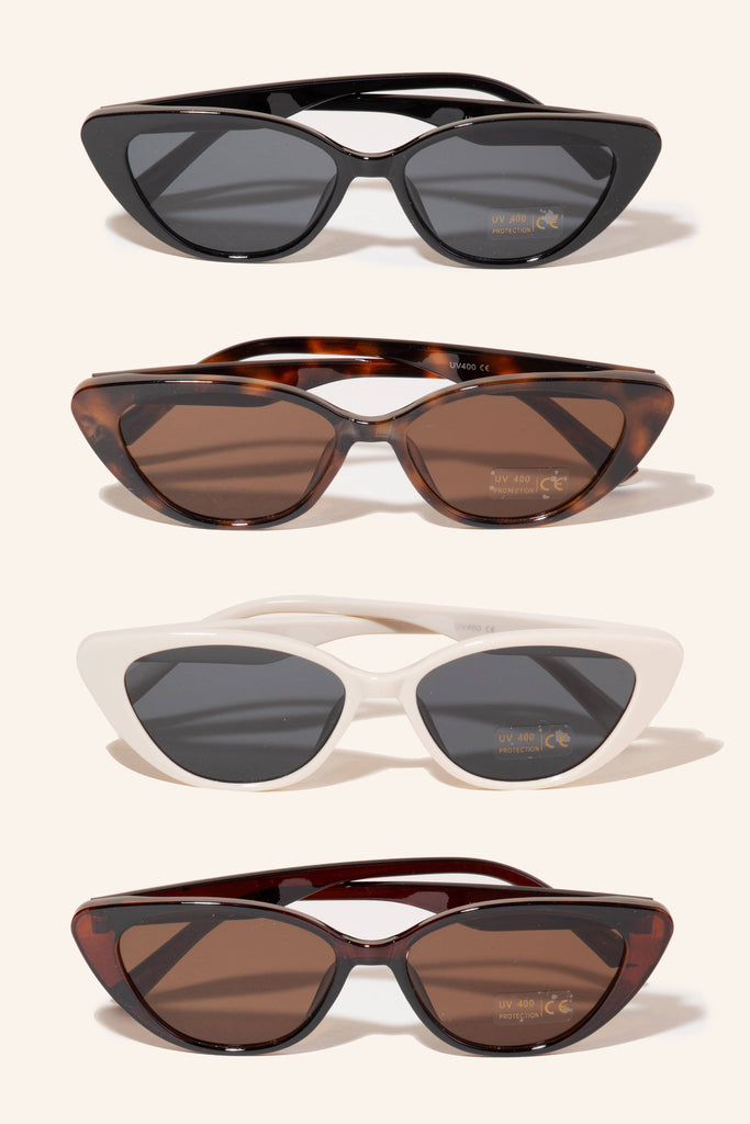 NARROW CAT EYE SUNGLASSES