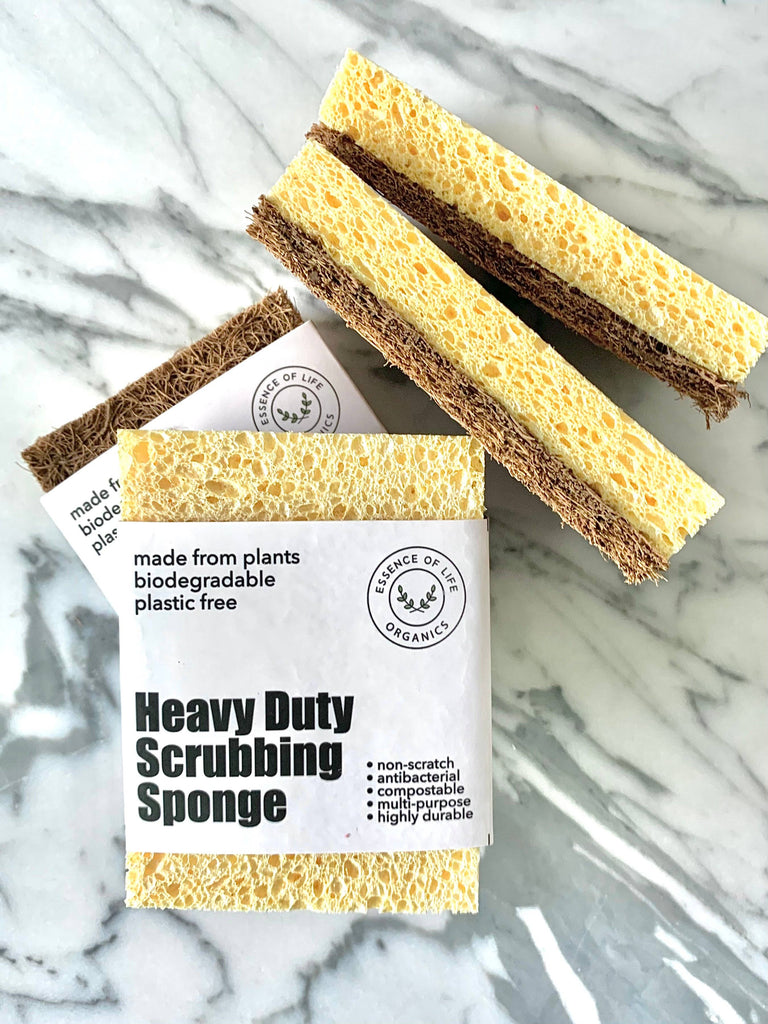 PLANT-BASED HEAVY DUTY SCRUBBING SPONGE