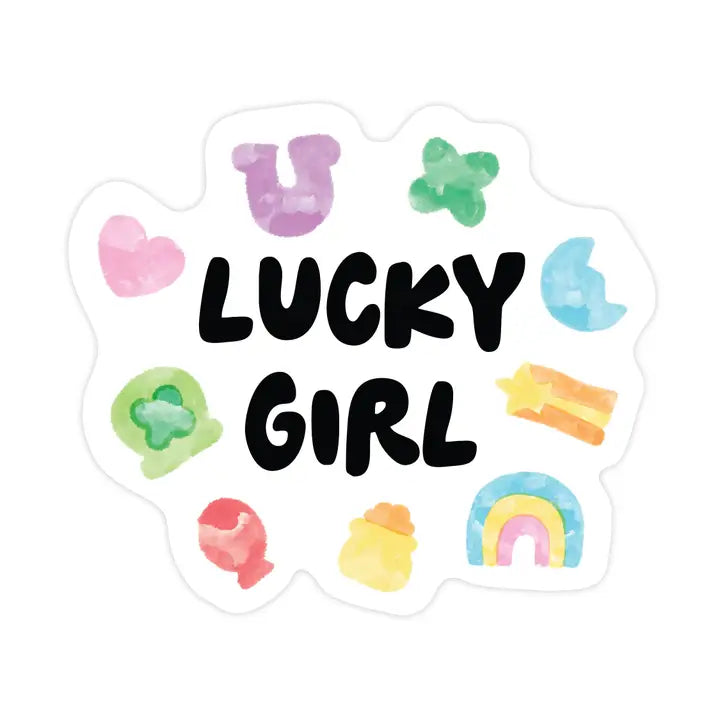 LUCKY GIRL STICKER