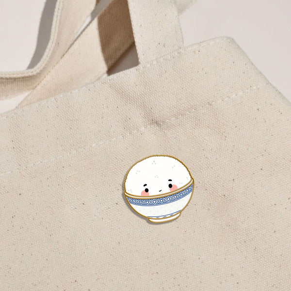RICE BOWL ENAMEL PIN - 2