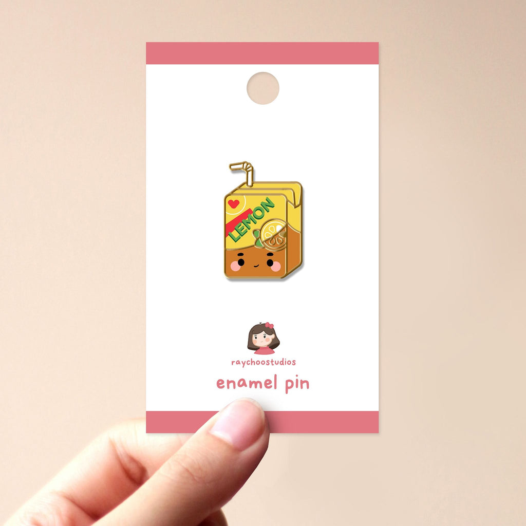 LEMON TEA ENAMEL PIN - 1