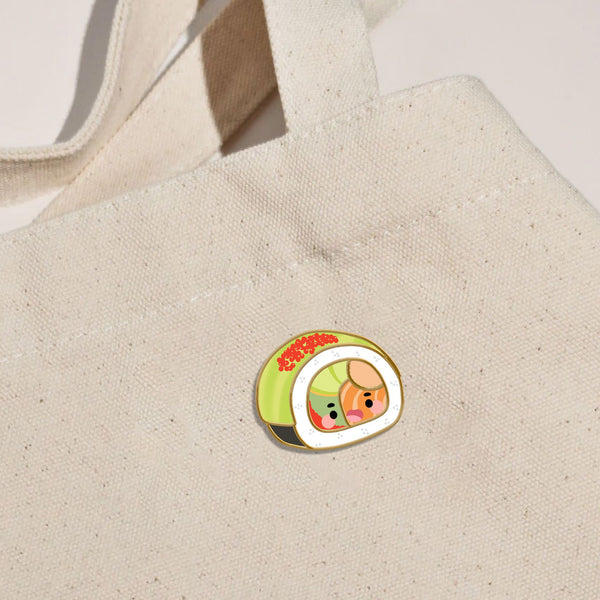 GREEN DRAGON ROLL ENAMEL PIN - 2