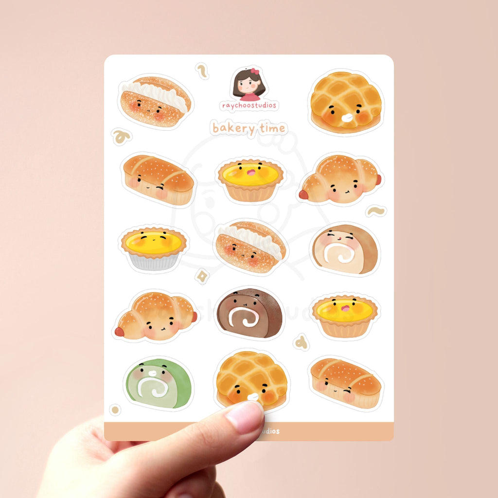 ASIAN BAKERY STICKER SHEET - 1