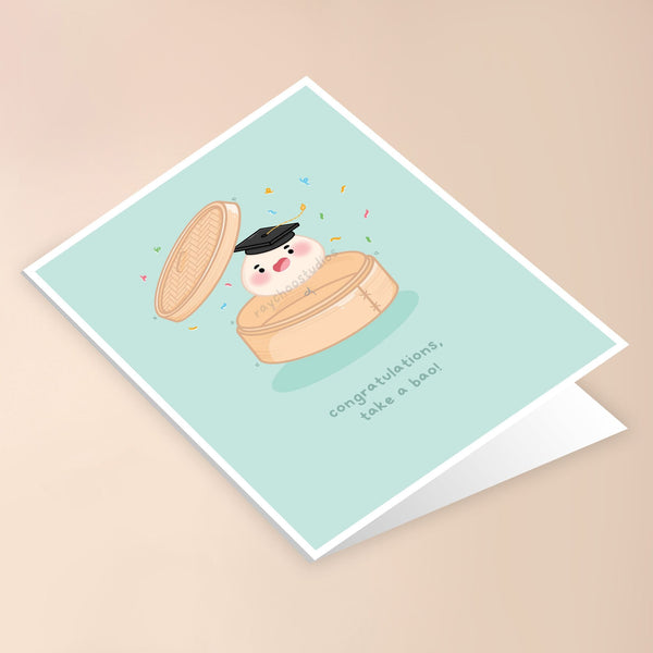 CONGRATULATIONS, TAKE A-BAO GRADUATION CARD - 2