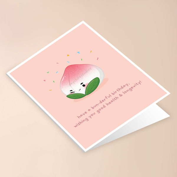 HAVE A BUN-DERFUL BIRTHDAY, WISHING YOU GOOD HEALTH & LONGEVITY CARD - 2
