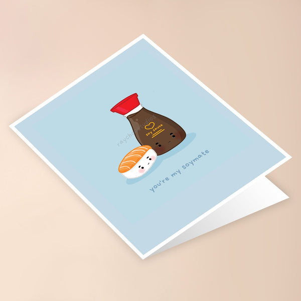 YOU'RE MY SOYMATE GREETING CARD - 2