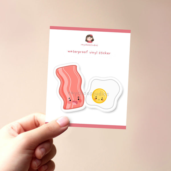 BACON AND EGGS VINYL STICKER - 2