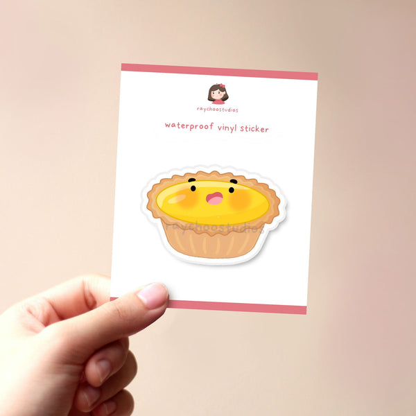 PLAIN EGG TART VINYL STICKER - 2