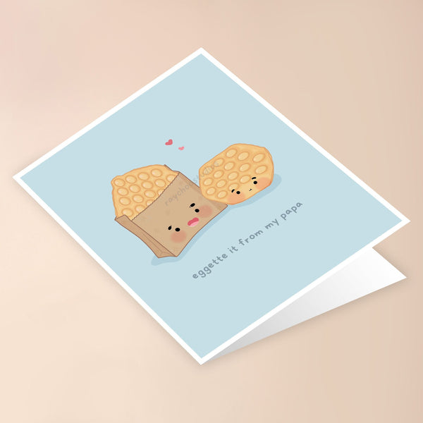 EGGETTE IT FROM MY PAPA GREETING CARD - 2