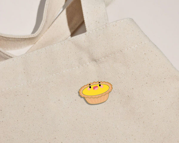 EGG TART ENAMEL PIN - 2