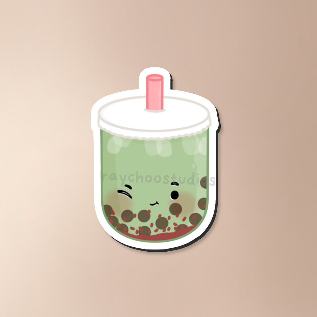 MATCHA RED BEAN BOBA FRIDGE MAGNET - 1