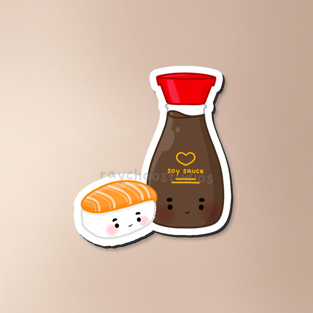 SOY SAUCE + NIGIRI FRIDGE MAGNET - 1