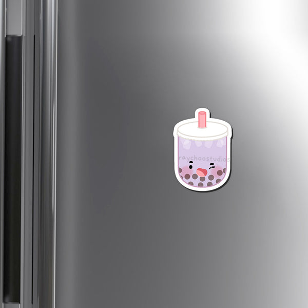 TARO MILK TEA BOBA FRIDGE MAGNET - 2