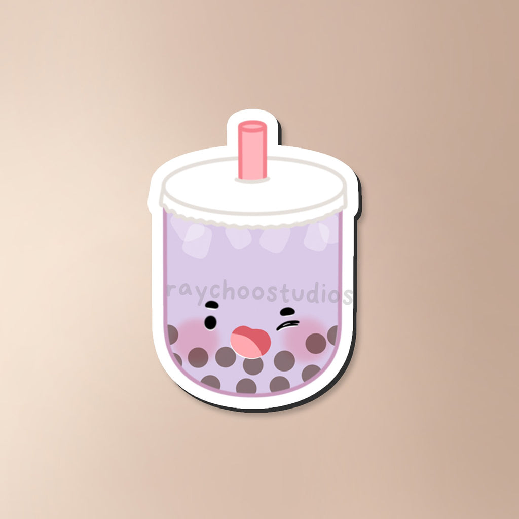 TARO MILK TEA BOBA FRIDGE MAGNET - 1