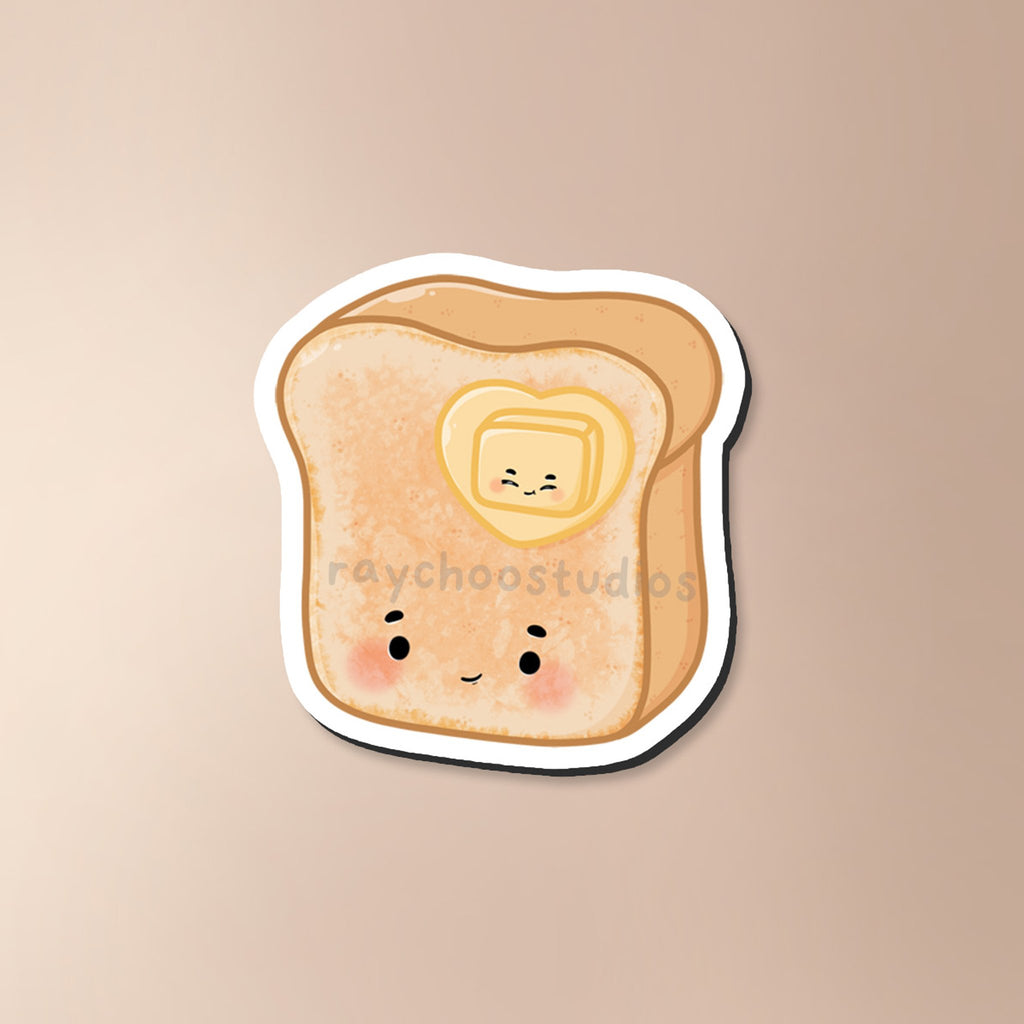 TOAST AND BUTTER FRIDGE MAGNET - 1