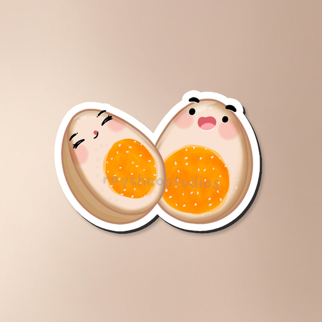 SOY EGGS PAIR FRIDGE MAGNET - 1