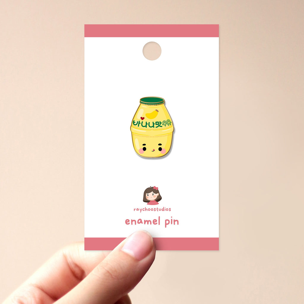 BANANA MILK ENAMEL PIN - 1
