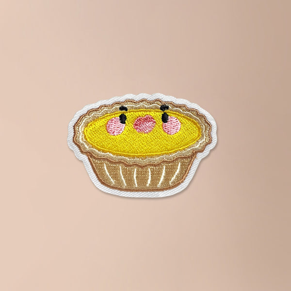 EGG TART EMBROIDERY PATCH - 2