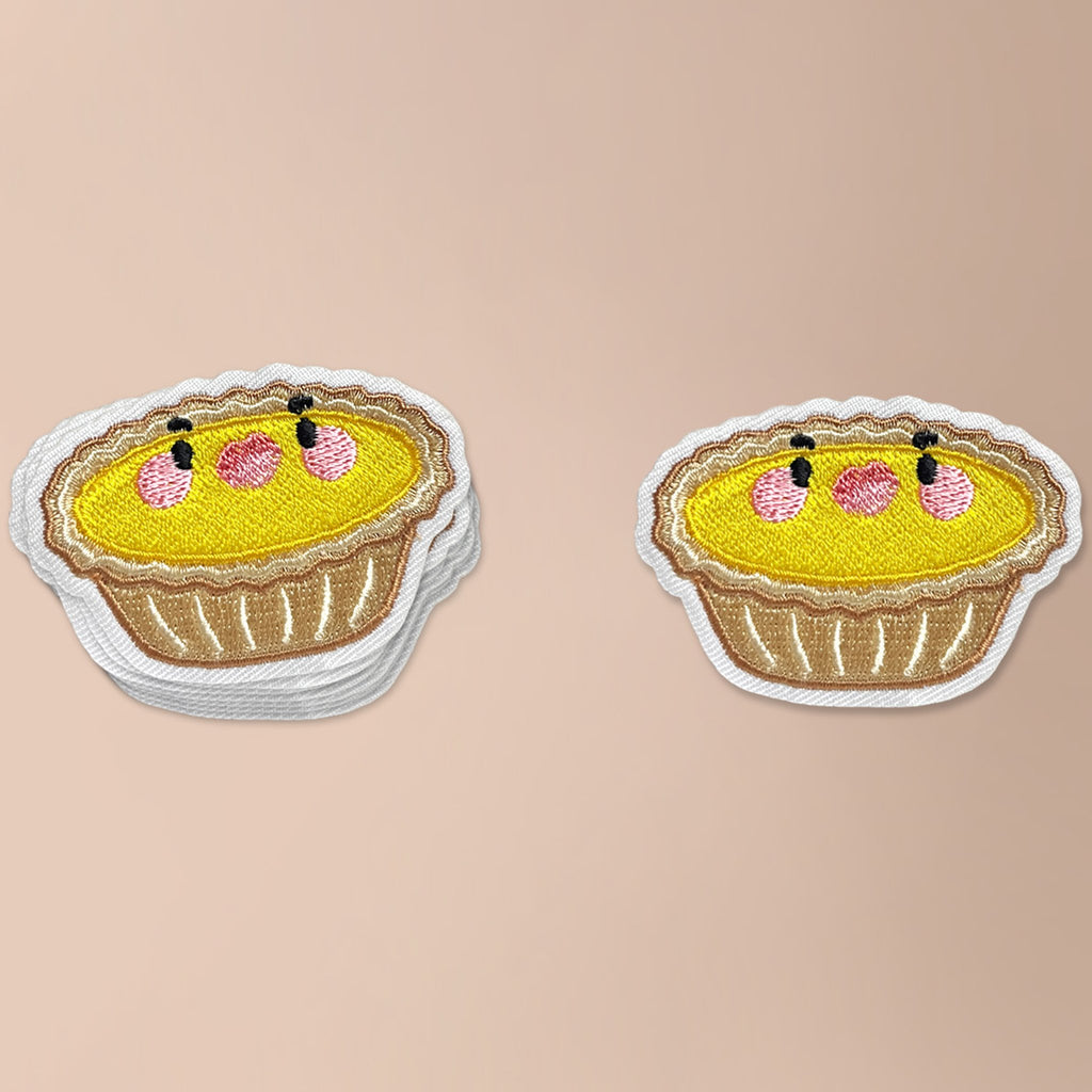 EGG TART EMBROIDERY PATCH - 1