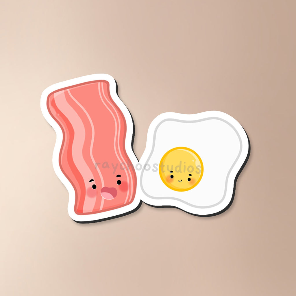 EGGS AND BACON FRIDGE MAGNET - 1
