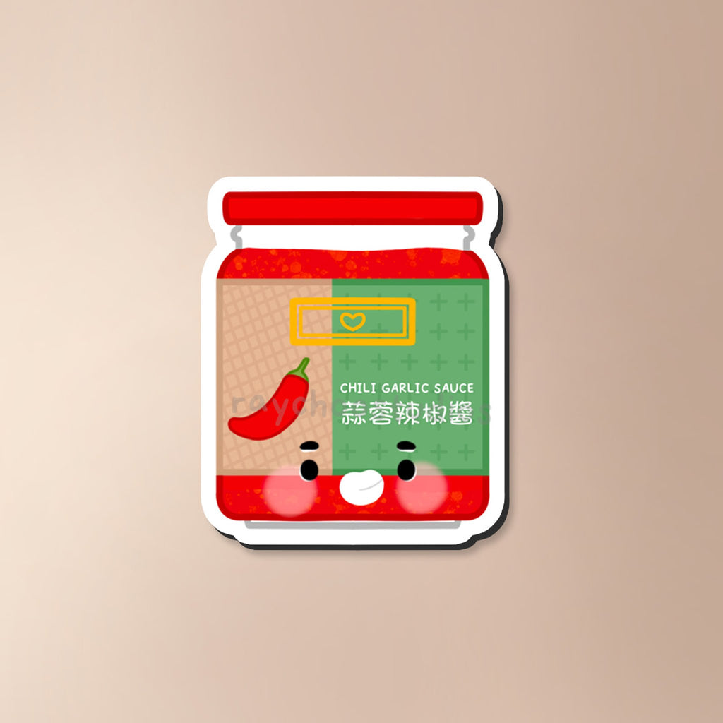 GARLIC CHILI SAUCE FRIDGE MAGNET - 1