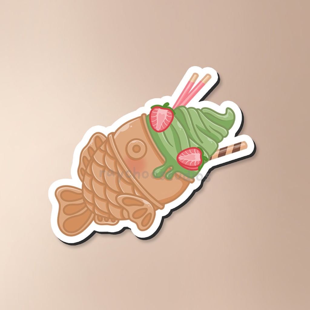 MATCHA TAIYAKI FRIDGE MAGNET - 1