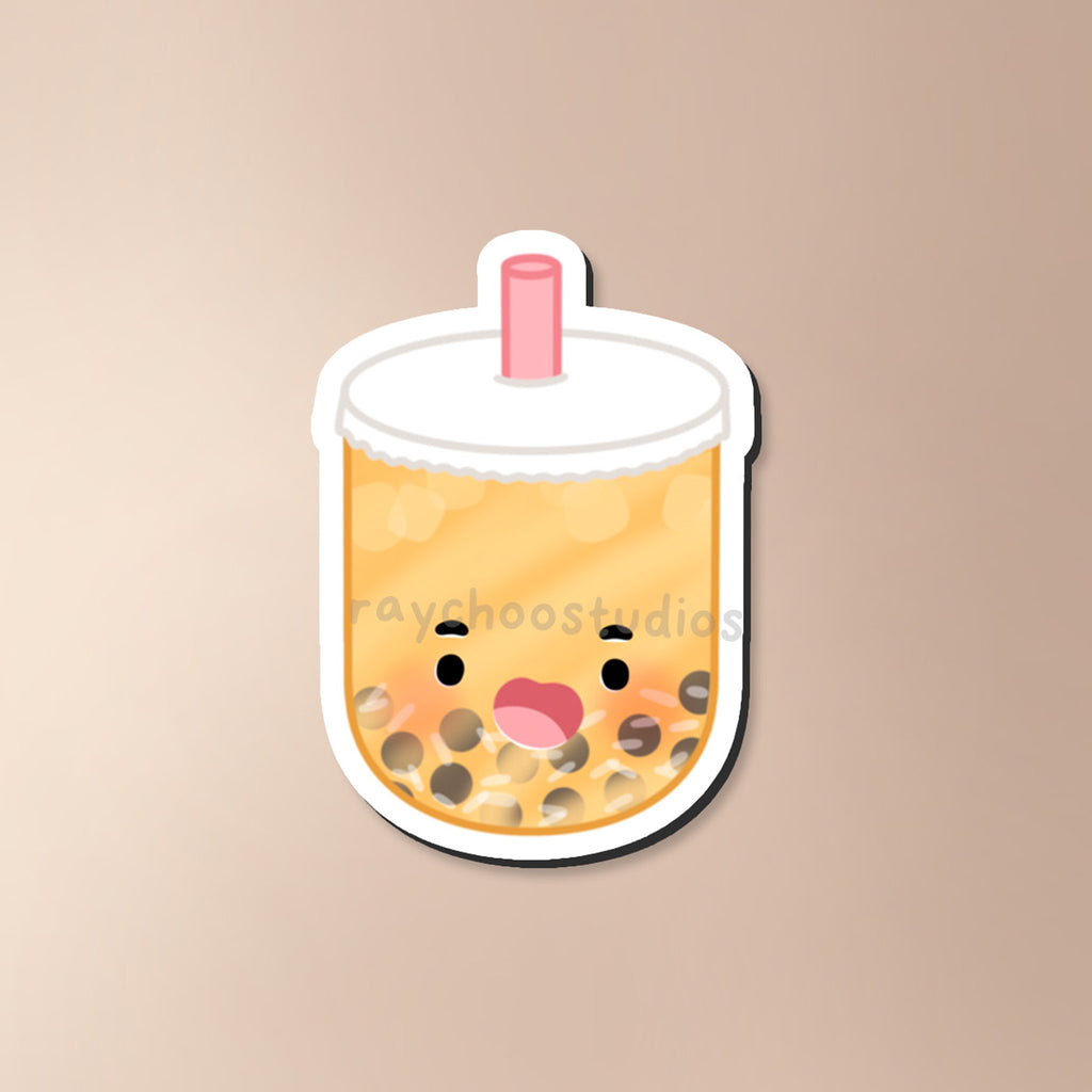 PASSION FRUIT TEA BOBA FRIDGE MAGNET - 1