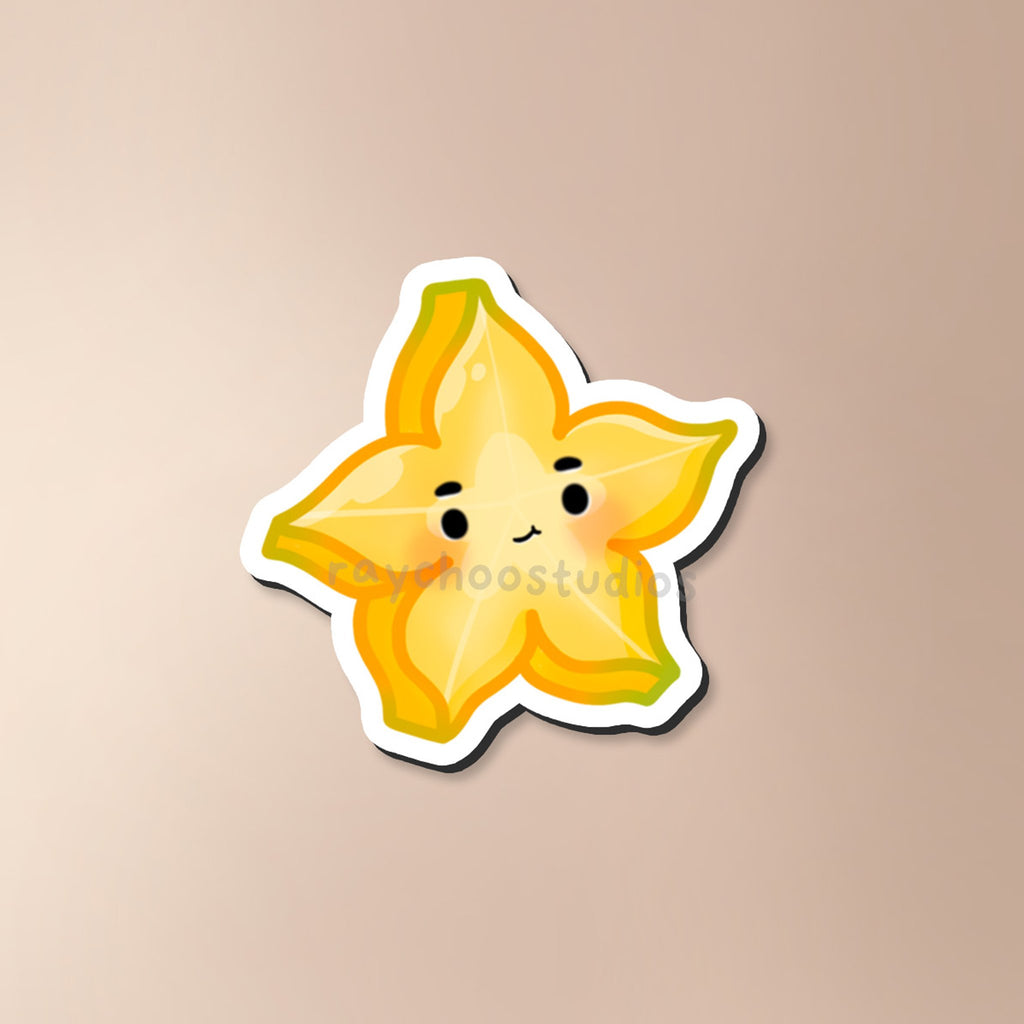 STARFRUIT HALF FRIDGE MAGNET - 1