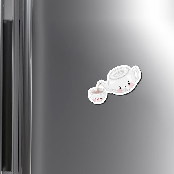 TEAPOT AND TEACUP FRIDGE MAGNET - 2
