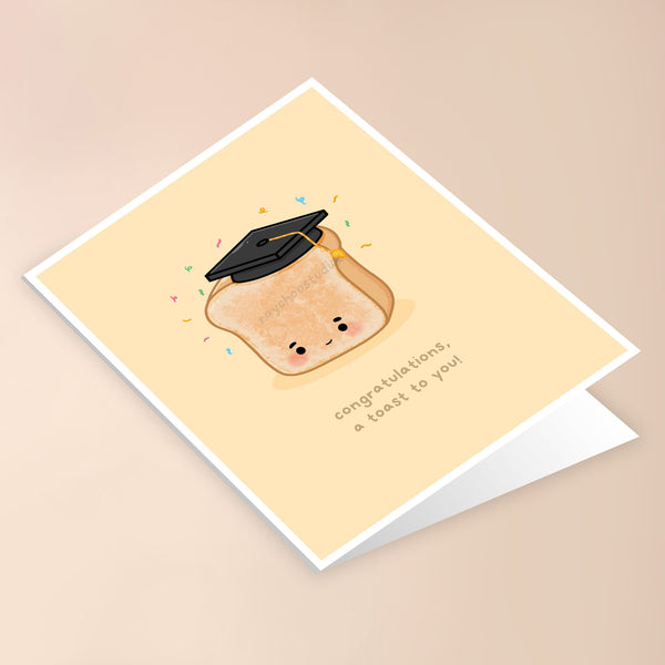 CONGRATULATIONS, A TOAST TO YOU GRADUATION CARD - 2