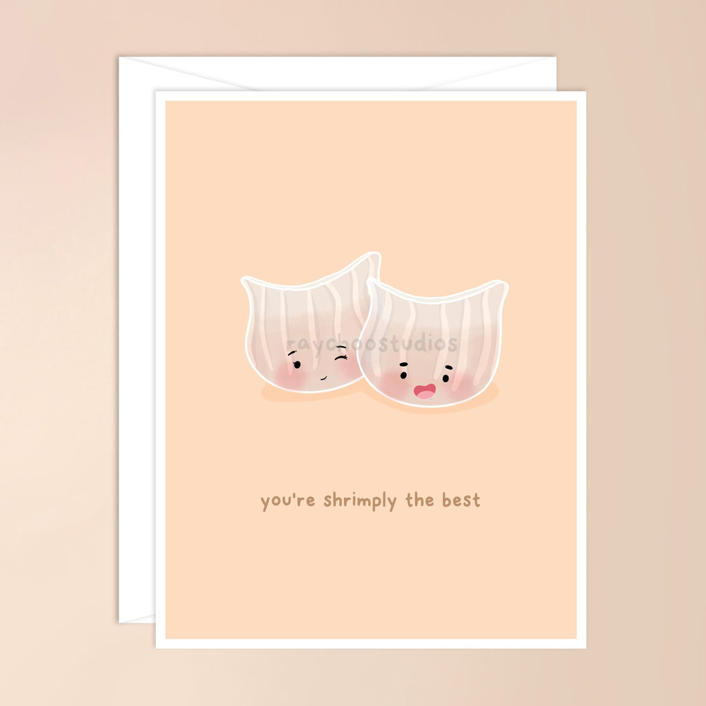 YOU'RE SHRIMPLY THE BEST GREETING CARD - 1