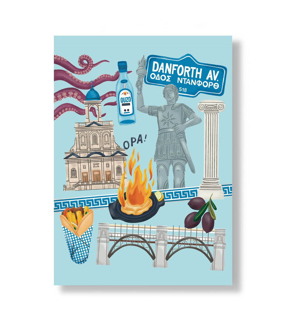 GREEKTOWN POSTCARD