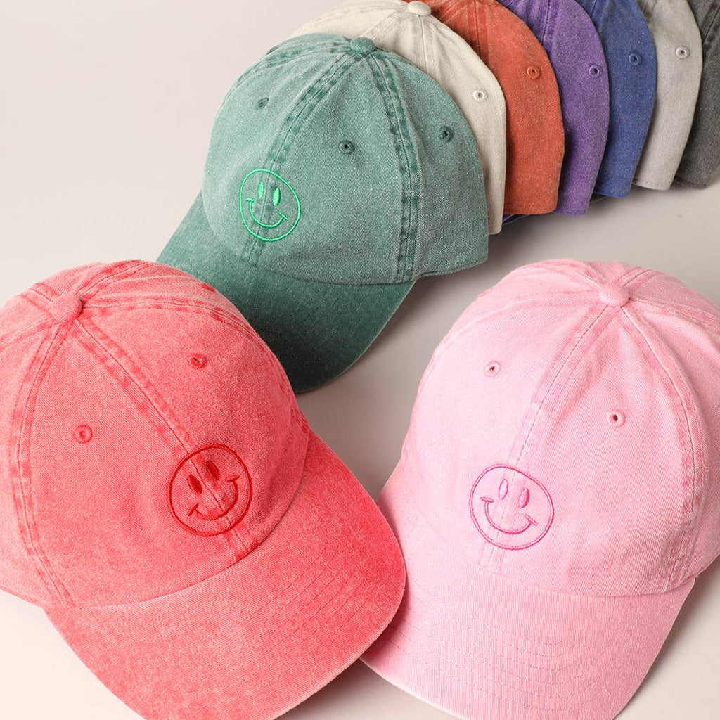 HAPPY FACE BASEBALL CAP