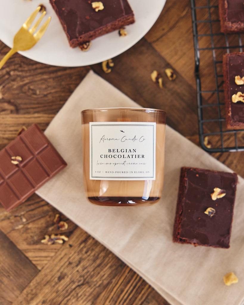 8 OZ CANDLE - BELGIAN CHOCOLATIER
