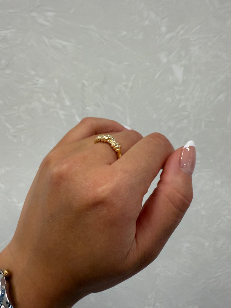 GOLD PLATED ON BRASS RING