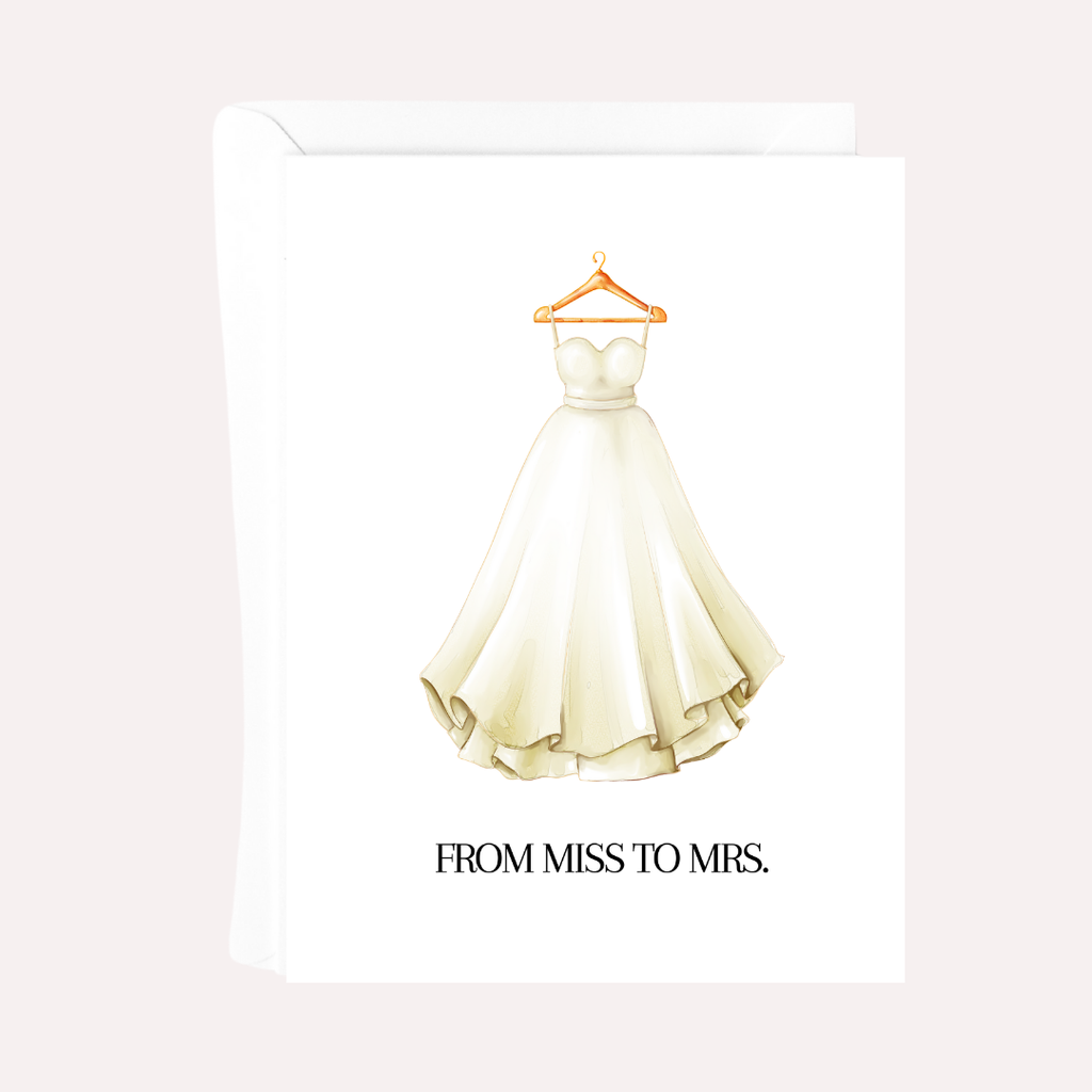 FROM MISS TO MRS CARD