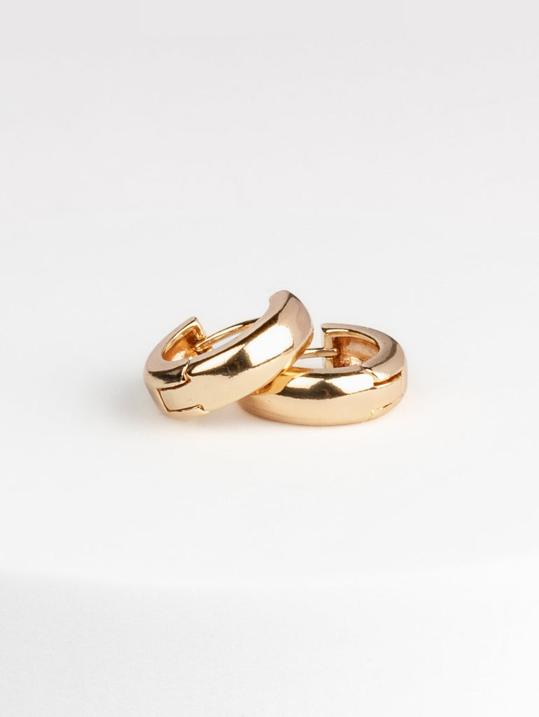 GOLD PLATED ON BRASS HOOPS $32