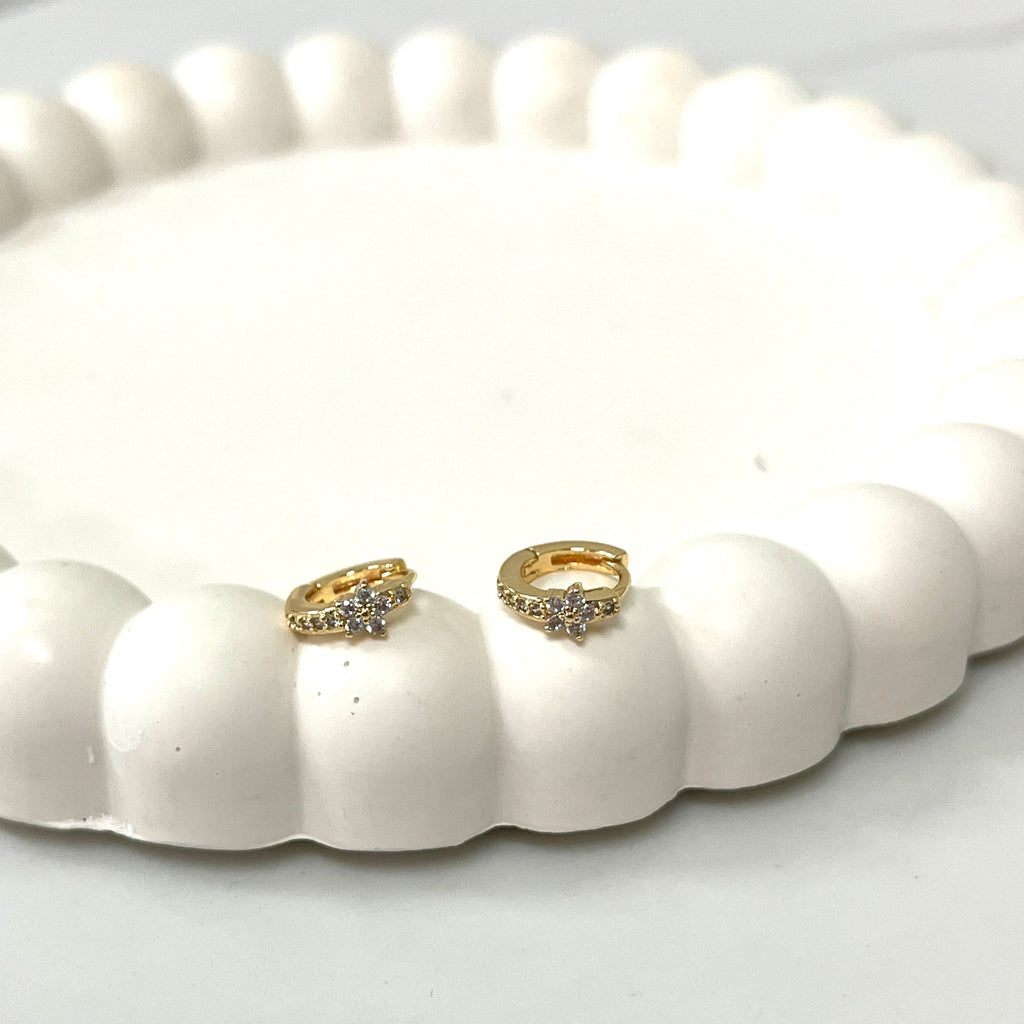 GOLD PLATED ON BRASS HOOPS $30