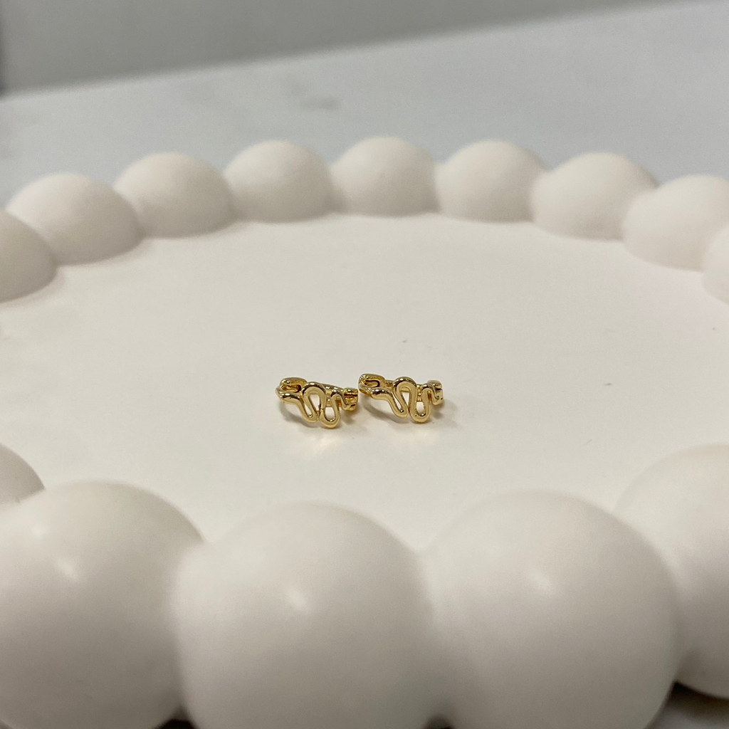 GOLD PLATED ON BRASS HOOPS $30