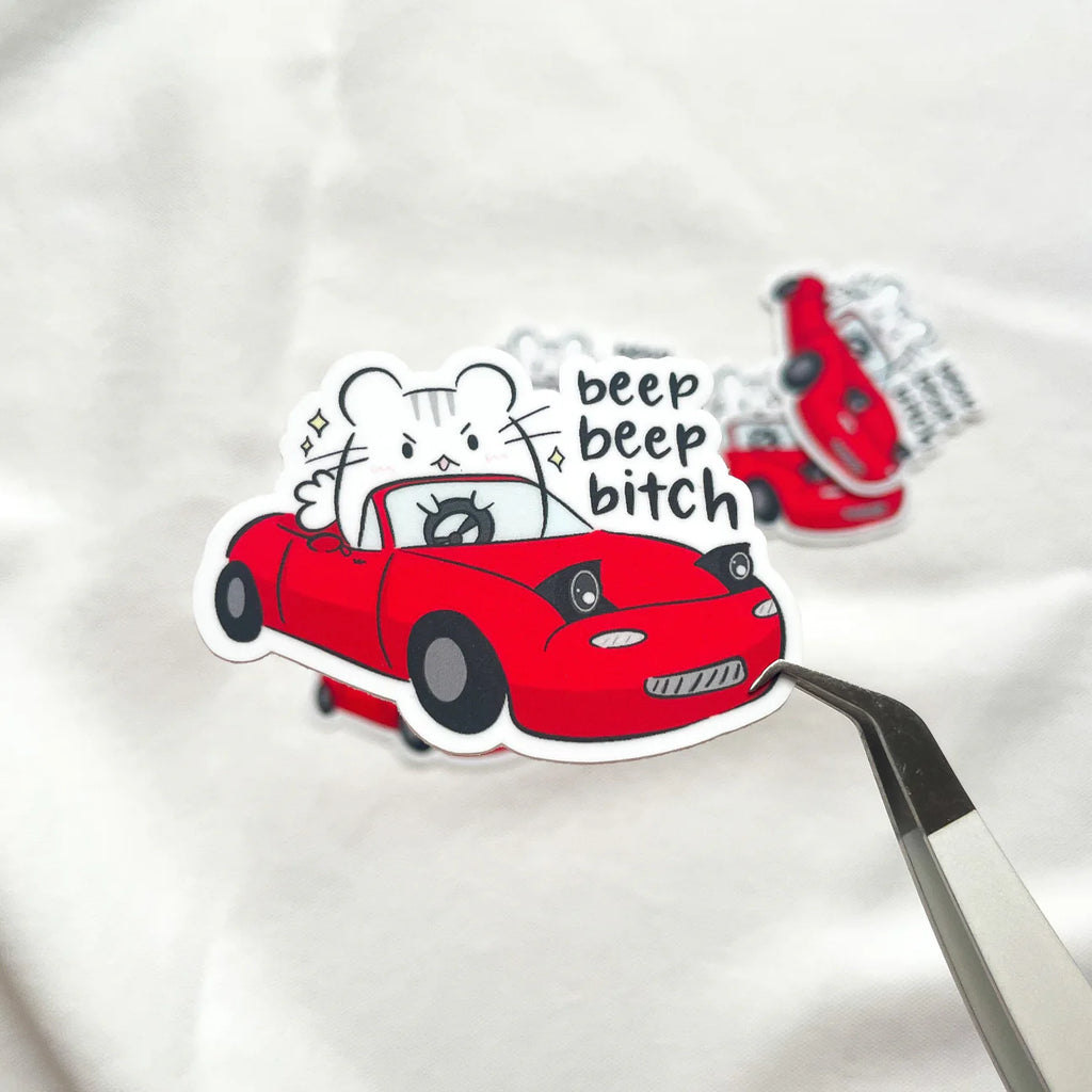 BEEP BEEP BITCH STICKER