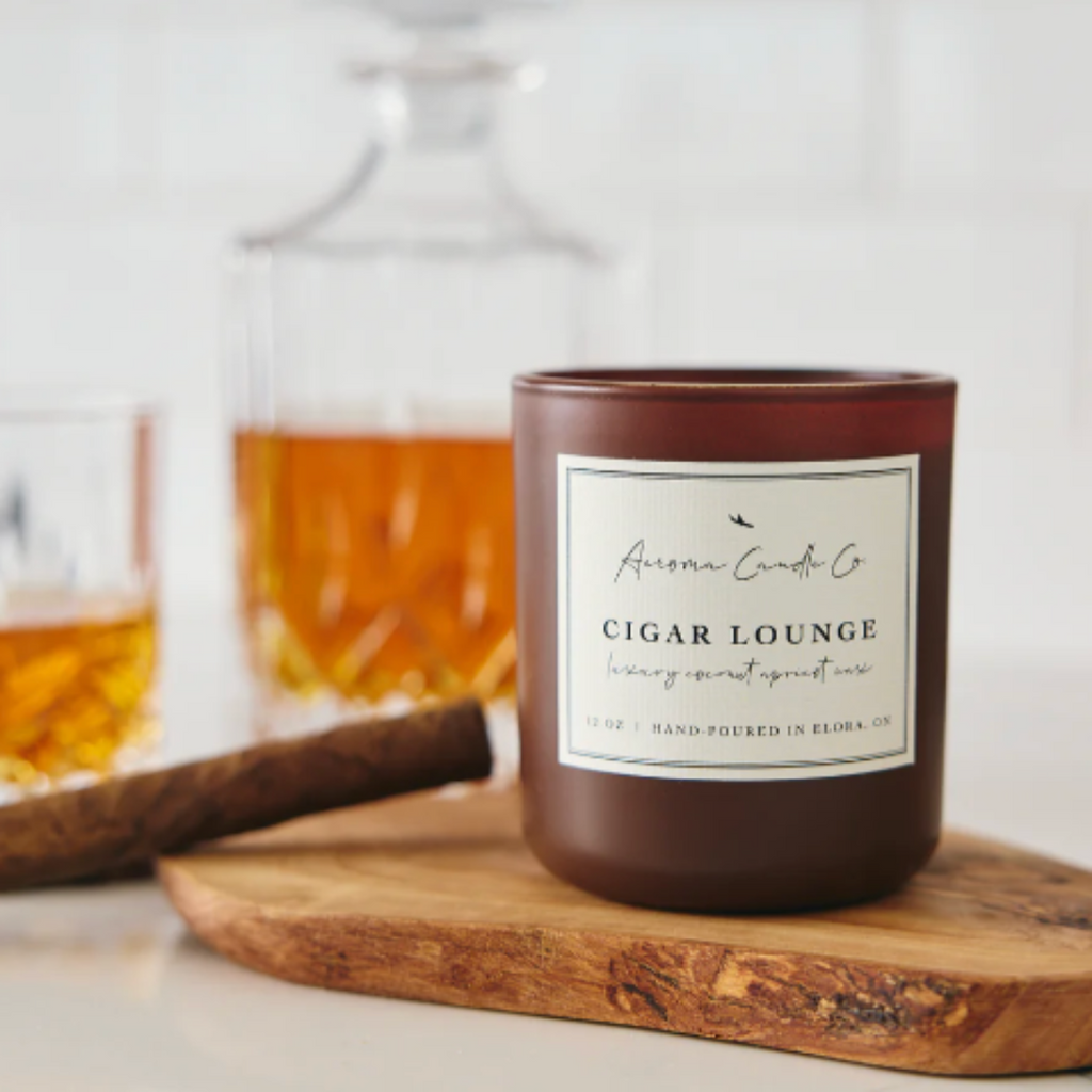 12 OZ CANDLE - CIGAR LOUNGE