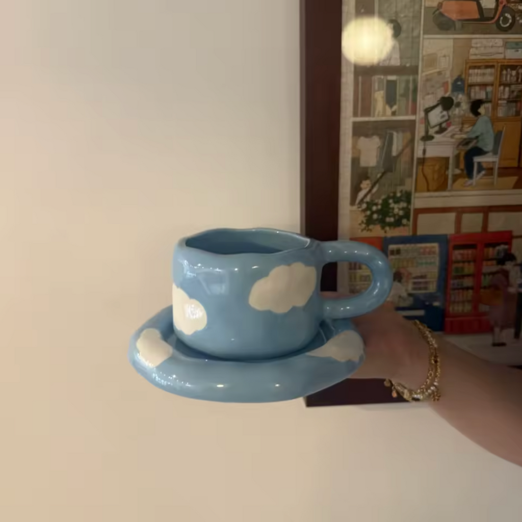 CLOUD MUG & SAUCER